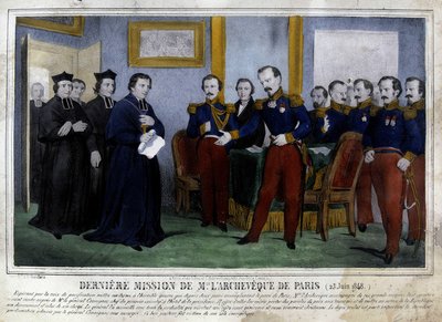 Last mission of the Archbishop of Paris (25 June 1848) by Unknown artist