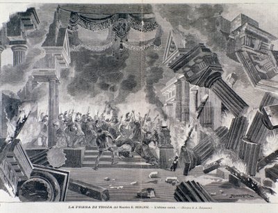 Last Scene of the Opera The Trojans by Unknown artist