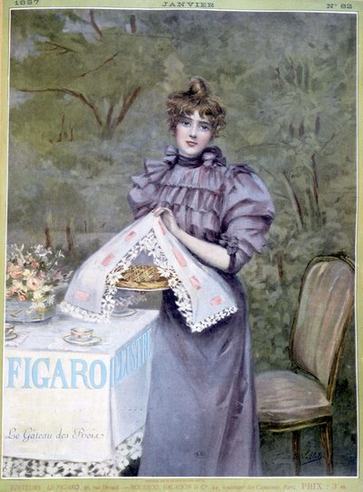 Le Cake des Rois by Frédéric Vallet - in Figaro Illustré, Jan 1897 by Unknown artist