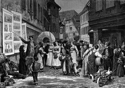 The singer of lamte in Alsace by Unknown artist