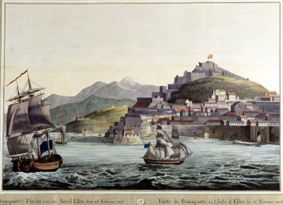 Escape of Napoleon Bonaparte from Elba Island, 26/02/1815 by Unknown artist