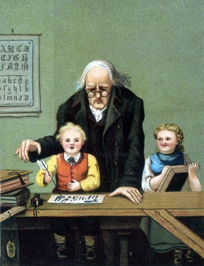Learning writing by Unknown artist