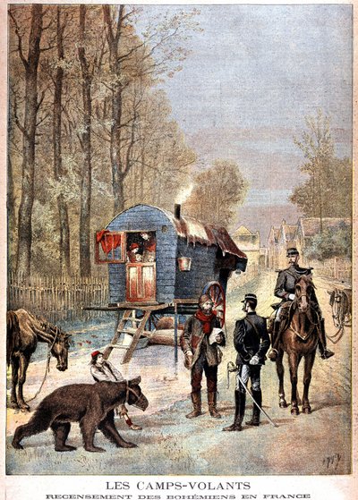 Les camps volants: Census of Bohemians in France (Roulotte, bohemiens et gendarmes) - in 
