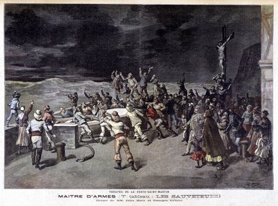 Les rescueurs: 7th painting of the play Maître d