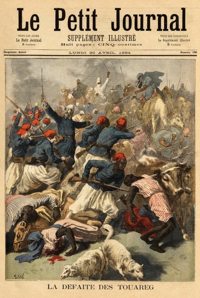 Lieutenant Colonel Joseph Joffre (1852-1931), commander of the French forces in Sudan, submitted on the 23rd of March 1894, the Tuareg tribes 