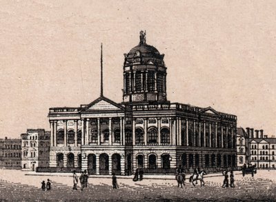 Liverpool, England: view of Town Hall in 