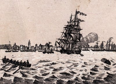 Liverpool, England: view of the harbor by Unknown artist