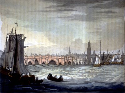 London Bridge and Southwark Cathedral, England by Unknown artist