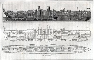 Longitudinal section of the liner 