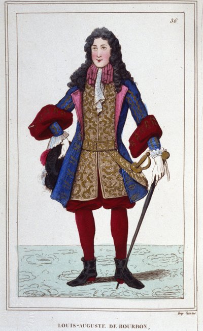 Louis Auguste de Bourbon, Duke of Maine. French Prince. by Unknown artist