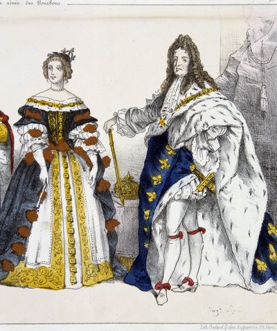Louis XIV and Marie Therese of Austria - in 
