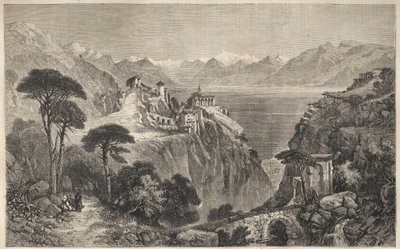 Madonna del Sasso, Switzerland - The Convent of Our Lady of Sasso - near Locarno on Lake Maggiore - Canton of Ticino in Switzerland - 1861 by Unknown artist