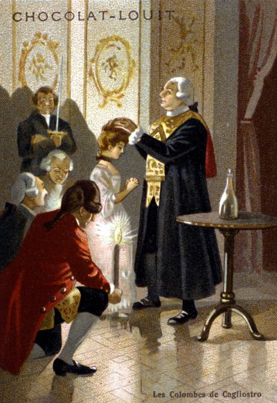 Magic session of Giuseppe Balsamo, known as Alexander, Count of Cagliostro. by Unknown artist