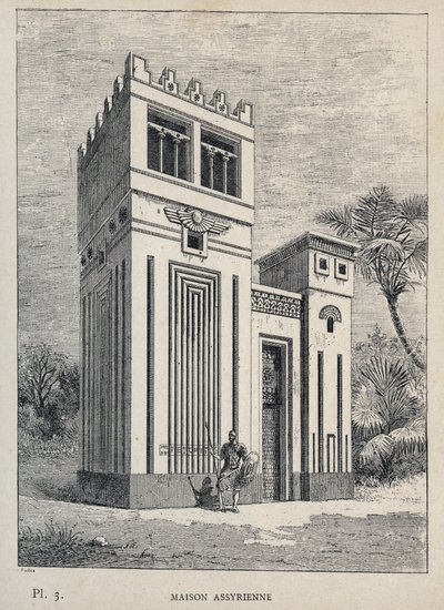 Assyrian House, Universal Exhibition, Paris by Unknown artist