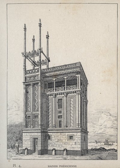 Phoenician House, Universal Exhibition, Paris by Unknown artist