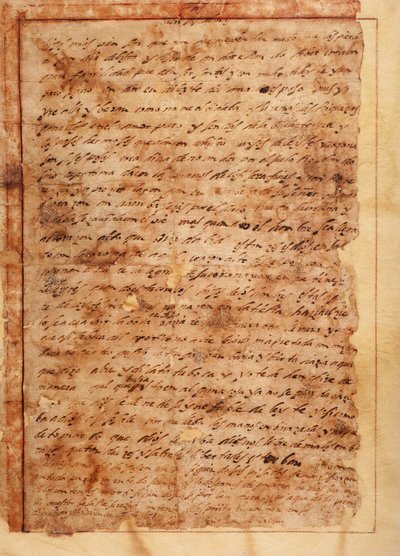 Letter no 7 to the monks of Beas de Segura, 18th of November 1585 by Unknown artist