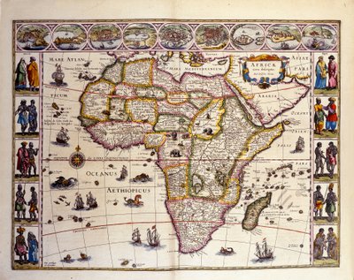 Map of Africa from William Blaeu