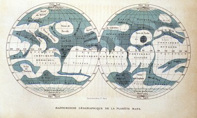 Map of the Planet Mars - in 