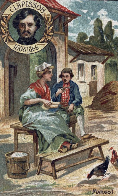 Margot opera comic of 1857 by Antoine Louis Clapisson. Chromo of the late 19th century. by Unknown artist