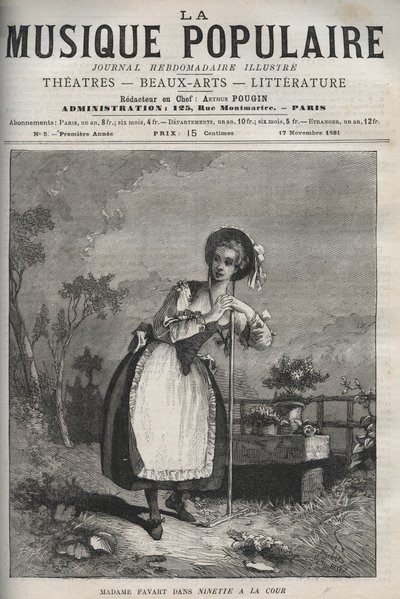 Marie Justine Benoite Duronceray (Madame Favart) in 