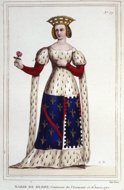 Marie de Berry. Countess of Clermont and Auvergne. by Unknown artist