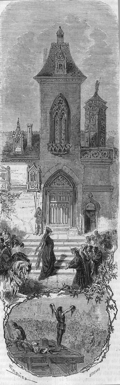 Marie de Burgundy Asks for the Grace of Her Ministers by Unknown artist