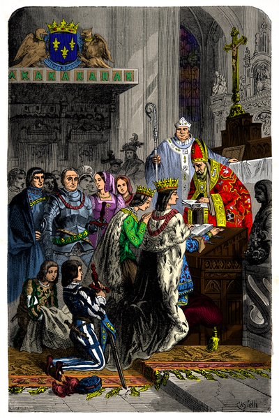 Marriage Between Charles VIII and Anne of Brittany on 13 December 1491 at the Chateau de Langeais by Unknown artist