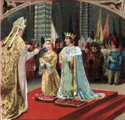 Marriage of Charles VIII, King of France, and Anne of Brittany at the Chateau de Langeais on December 6 by Unknown artist