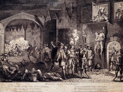Massacre of Saint Barthelemy in Paris on the night of 24 August 1572 by Unknown artist