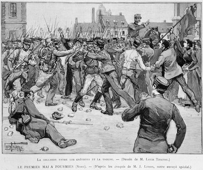 May 1 (1891) at Fourmies - Collision between strikers and the troupe - in 