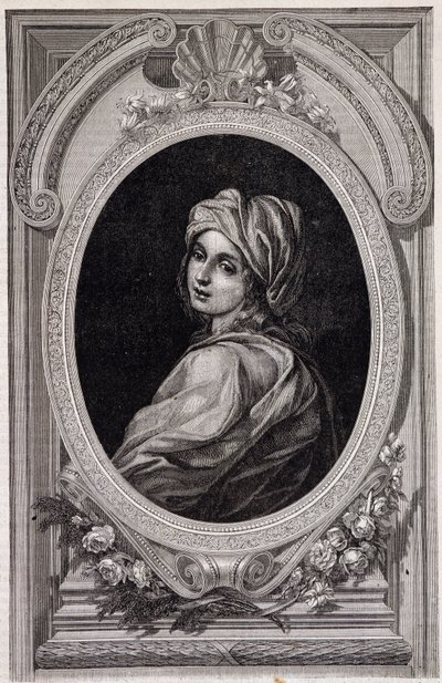 Medallion portrait of Papesse Jeanne - in “Histoire des popes” by Maurice Lachatre by Unknown artist
