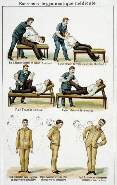 Medical gymnastics exercises in 