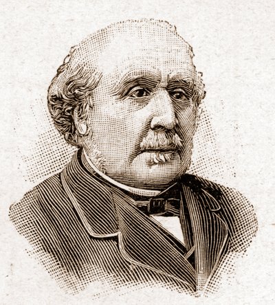 Members of the Academy Francaise in 1895: portrait of Albert, Duke of Broglie, French historian and politician. by Unknown artist