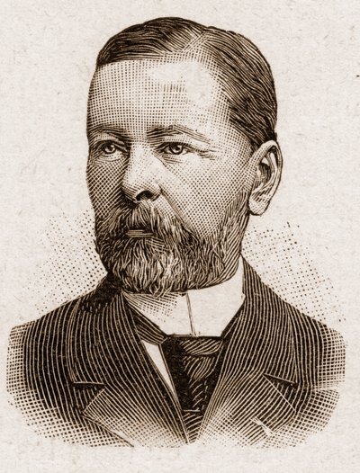 Members of the Academy Francaise in 1895: portrait of Paul Thureau Dangin, French historian. by Unknown artist