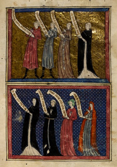 Men and women wounded by the God of Love from 