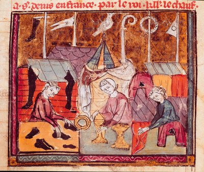 Merchants at the Lendit Fair near Saint Denis. Miniature from 