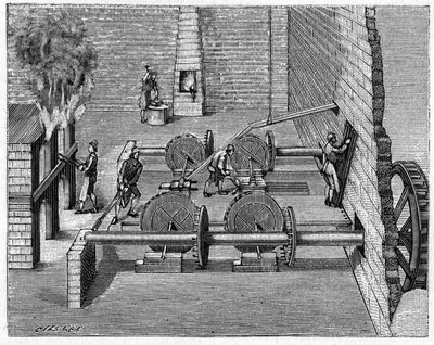 Metallurgy in the 18th century: a foundry train by Unknown artist