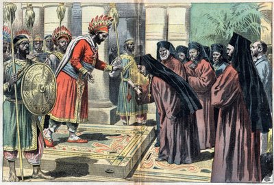Mgr. Macaire Surrounds 50 Priests, Presents the Letter of Pope Leon XIII to the King of Ethiopia Menelik Who Answers 