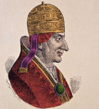 Middle Ages: representation of Pope Alexander III by Unknown artist