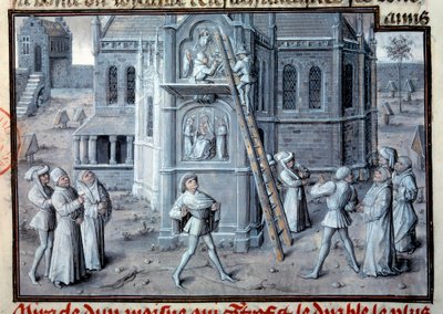 Construction of Gothic Cathedrals by Unknown artist