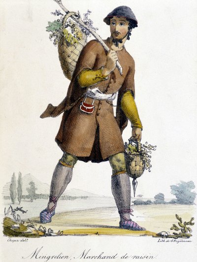 Mingrelian, grape dealer in Russia in the 19th century by Unknown artist
