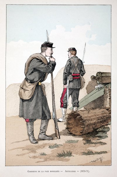 Mobilized peacekeepers (1870-1871) (illustration from 