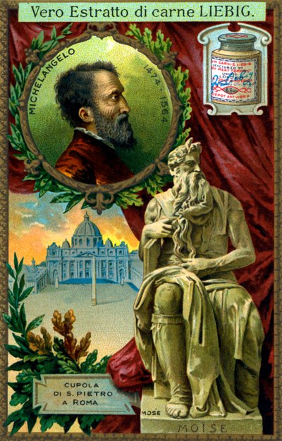 Moses - Statue by Michelangelo by Unknown artist