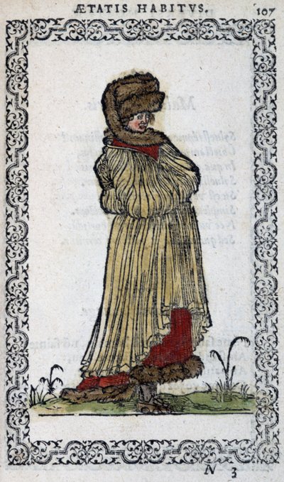 Muscovite Woman - in “Habits et effigies” by Jean Sulperius by Unknown artist