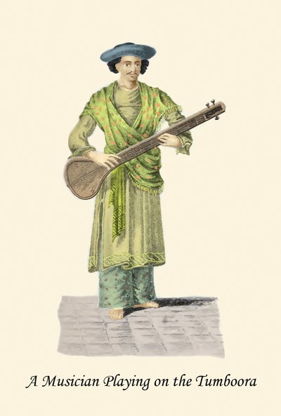 Musician Playing the Tumboora by Unknown Artist