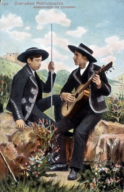 Musicians in Portuguese Costumes. Arredores de Coimbra. by Unknown artist