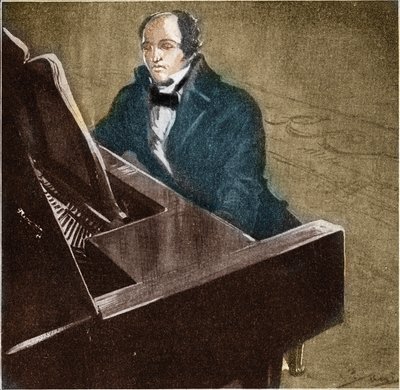 Muzio Clementi, Italian Pianist and Composer, Illustration of 1932 by Unknown Artist