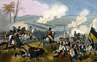 Napoleon at the Battle of Marengo, against the Austrians, June 1800. by Unknown artist