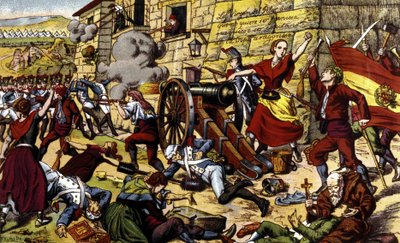 Napoleonic Wars: The siege of Zaragoza (June 15 - August 14) by Unknown artist