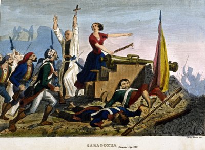 Napoleonic Wars: The Siege of Zaragoza, 1808 (Private Collection, Milan) by Unknown artist